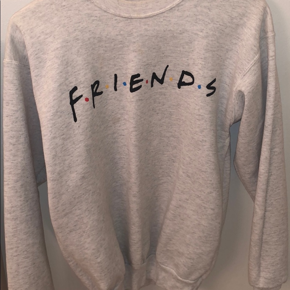 grey FRIENDS hoodie